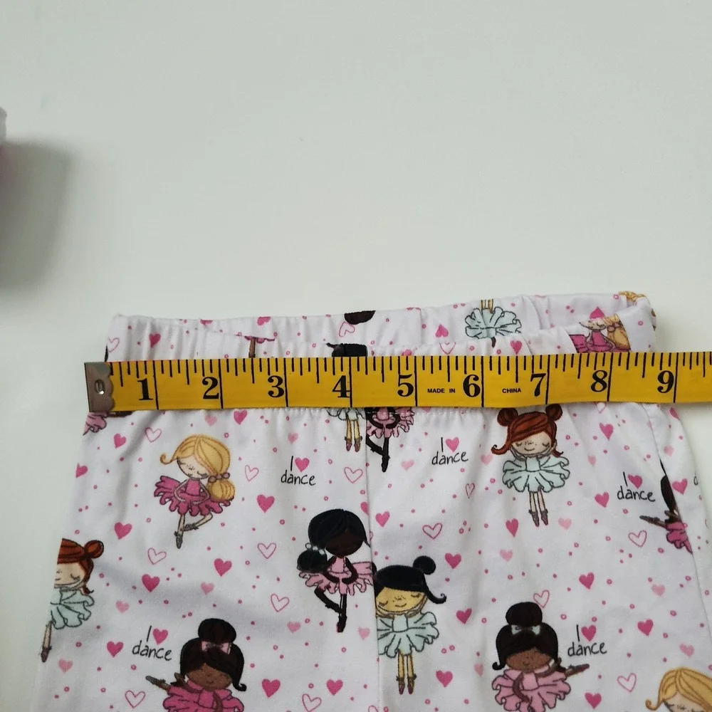 Penelope Mack LTD Girls 4T Ballerina Pajamas Set Pink White Long Sleeve‎ Pants